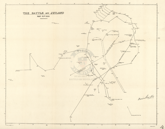 Battle Archives Map Jutland