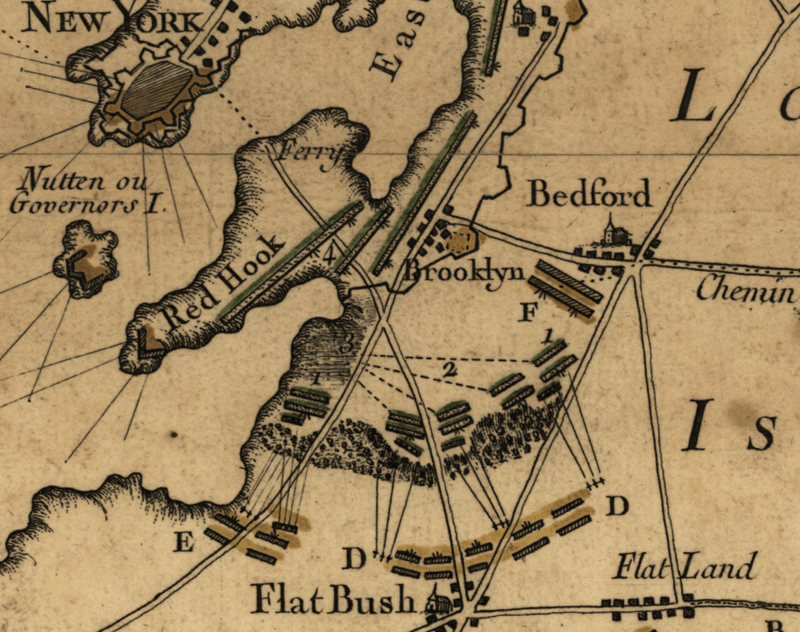 Battle Archives Map Long Island (or Brooklyn or Brooklyn Heights), New York #2