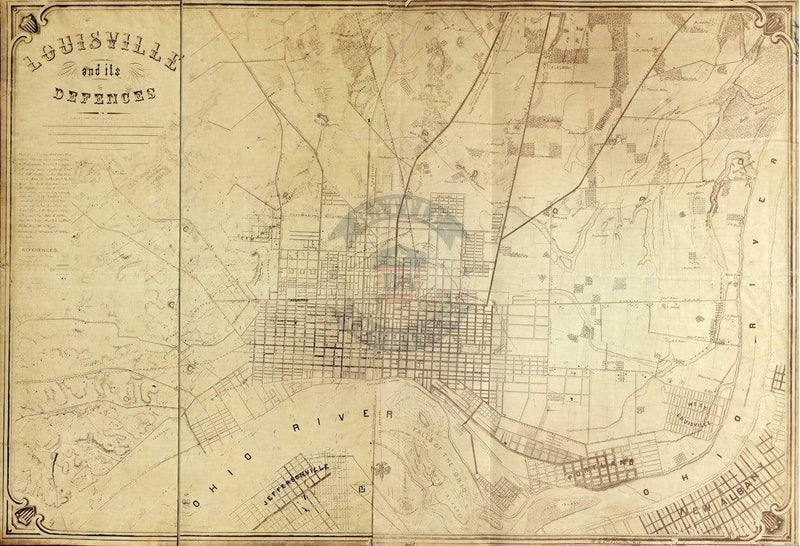 Battle Archives Map Louisville, Kentucky