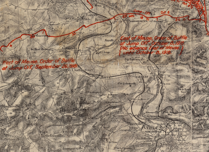 Battle Archives Map Meuse-Argonne Offensive #1