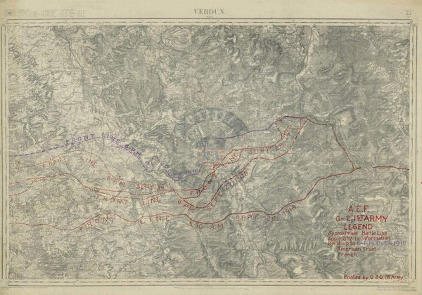 Battle Archives Map Meuse-Argonne Offensive #2