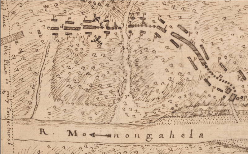 Battle Archives Map Monongahela, Pennsylvania