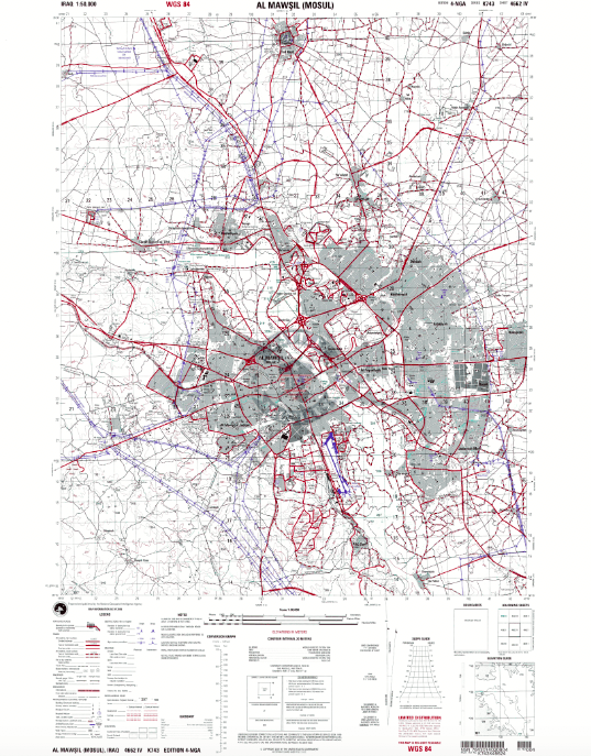 Battle Archives Map Mosul, Iraq