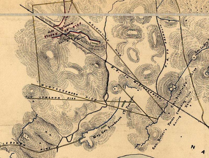 Battle Archives Map Nashville, Tennessee #3