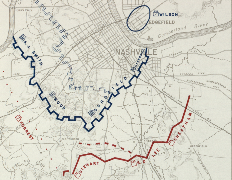 Battle Archives Map Nashville, Tennessee #5