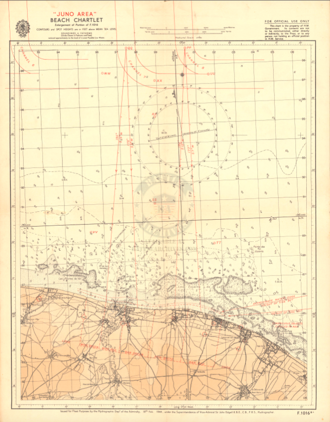 Battle Archives Map Normandy #9 (Juno Beach)