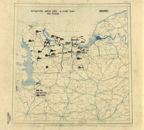 Normandy D-Day Assault Battle Map