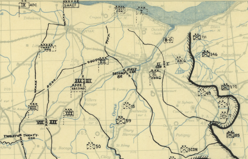 Normandy-Falaise Pocket Battle Map