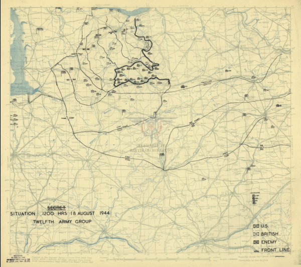 Normandy-Falaise Pocket Battle Map