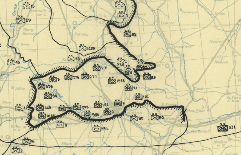 Normandy-Falaise Pocket Battle Map