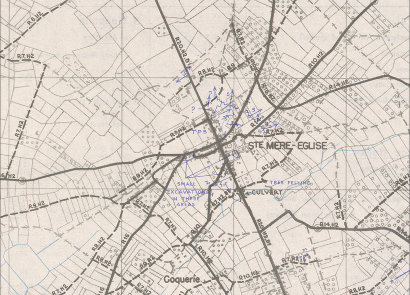 Normandy Ste. Mere-Eglise 1944 Defensive Battle Map