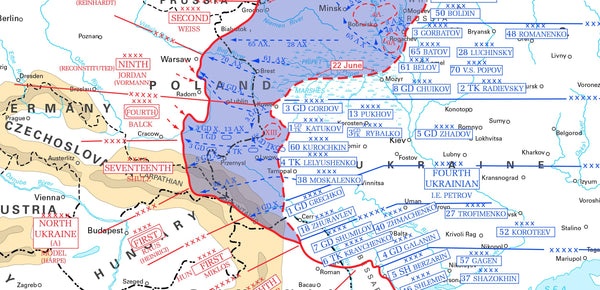 Operation Bagration, 1944 Battle Map