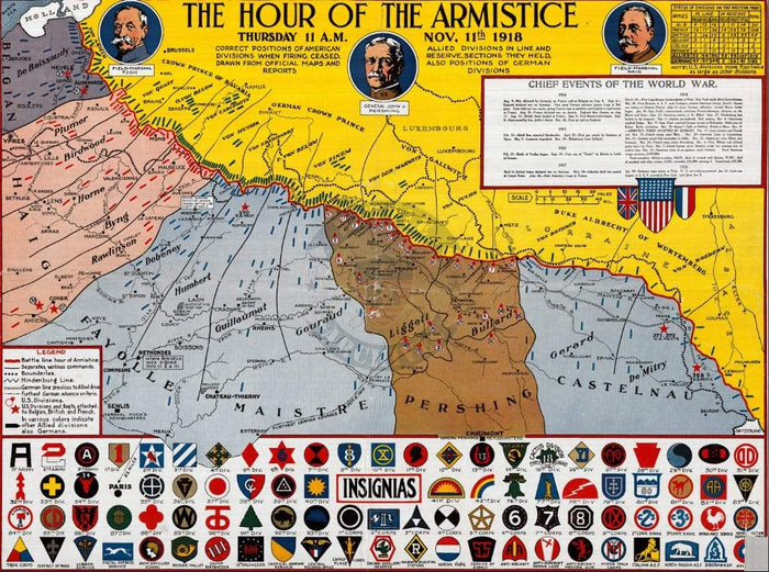 Battle Archives Map Order of Battle at Armistice #2