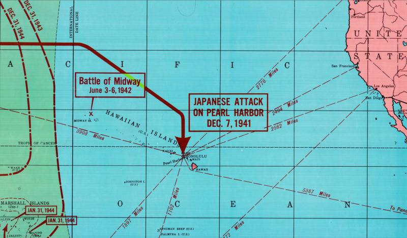 Battle Archives Map Pacific Theater of Operations #2