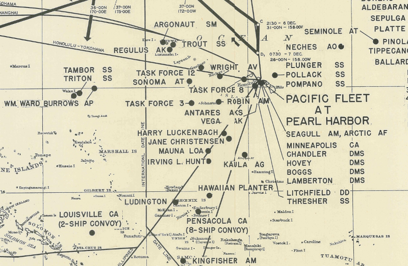 Battle Archives Map Pearl Harbor #1