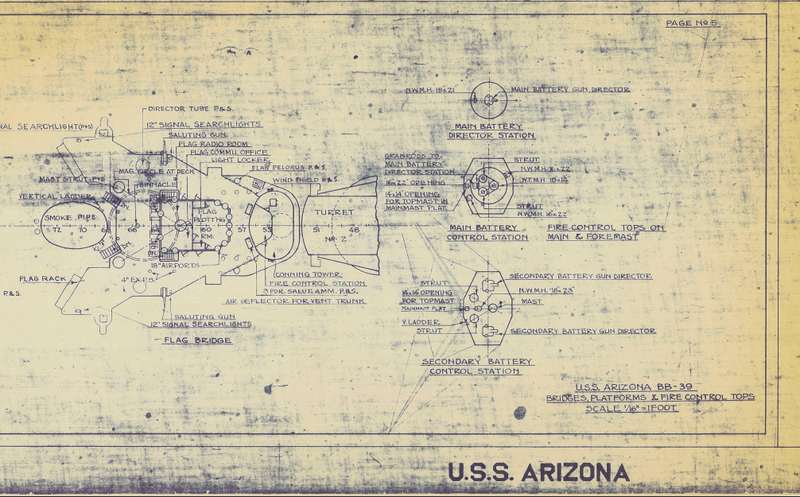 Battle Archives Map Pearl Harbor #2 (USS Arizona)
