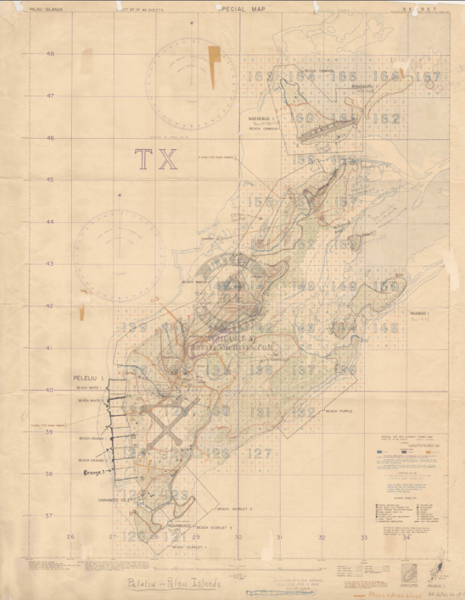 Battle Archives Map Peleliu