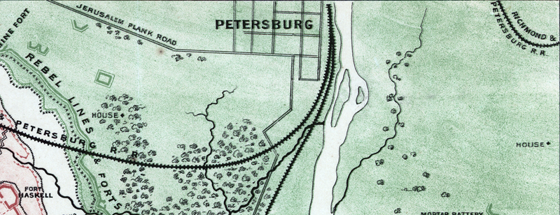 Battle Archives Map Petersburg, Virginia