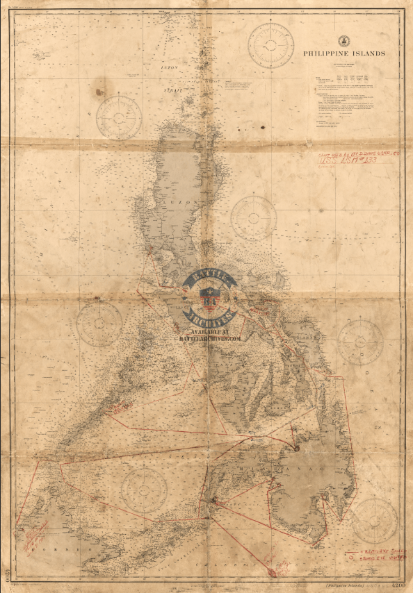 Battle Archives Map Philippines and Borneo