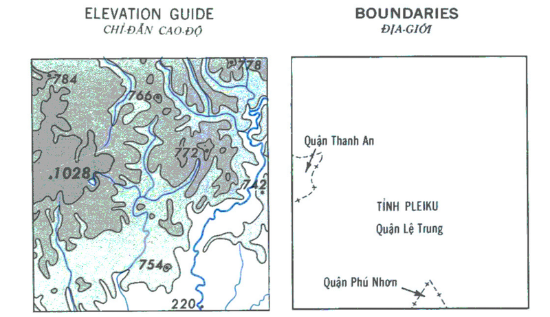 Battle Archives Map Pleiku, Vietnam Topographical Map