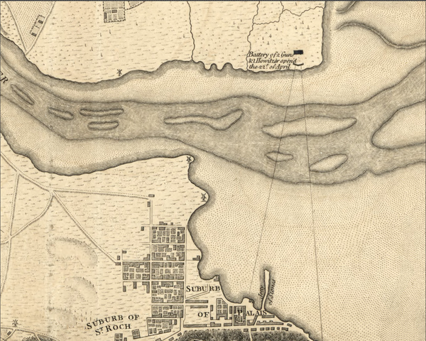 Quebec Siege and Blockade Battle Map