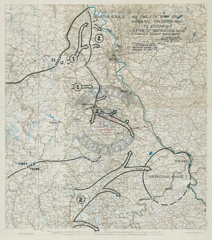 Battle Archives Map Rhineland