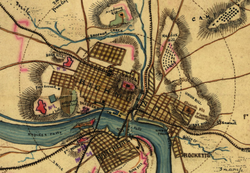 Battle Archives Map Richmond, Virginia #3