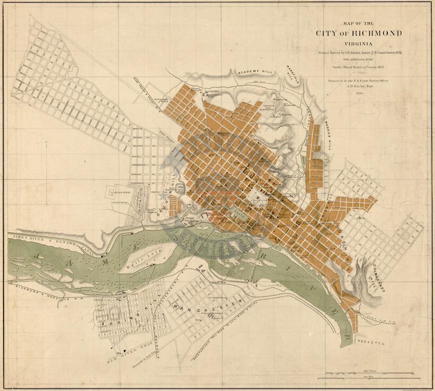 Battle Archives Map Richmond, Virginia #4