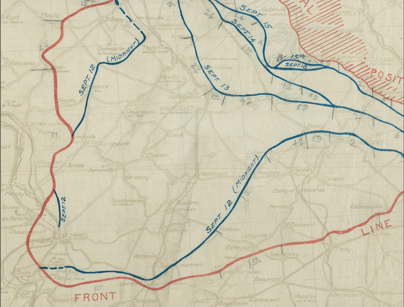Battle Archives Map Saint Mihiel Offensive #2