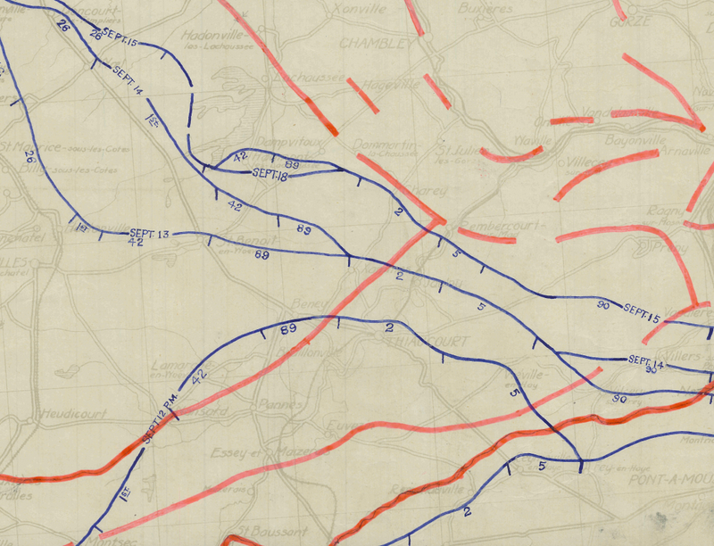 Battle Archives Map Saint Mihiel Offensive #3