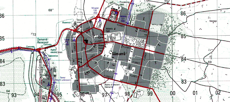 Battle Archives Map Samarra, Iraq