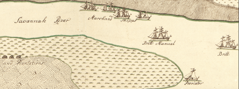 Battle Archives Map Savannah, Georgia #2 (1779)