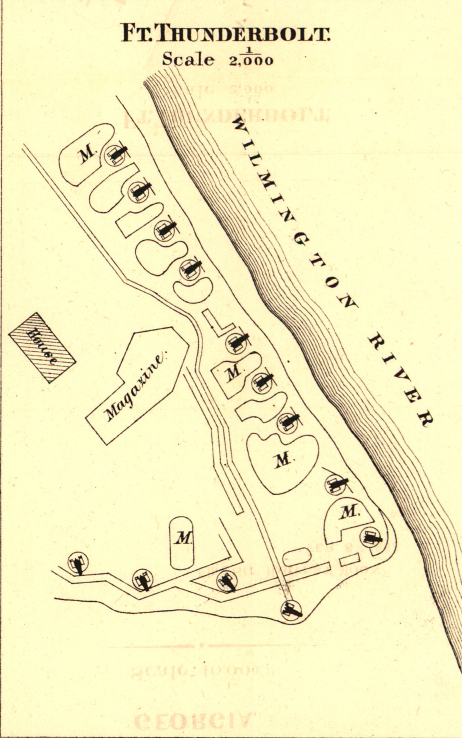 Battle Archives Map Savannah, Georgia #3