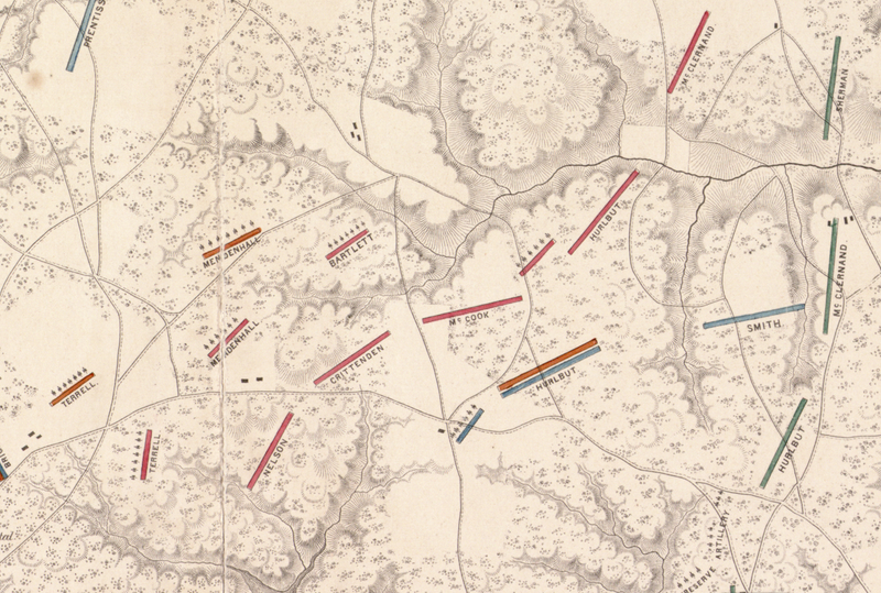 Battle Archives Map Shiloh, Tennessee #2