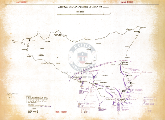 Battle Archives Map Sicily #2