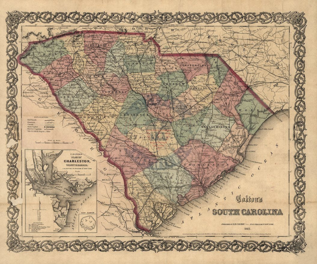 Battle Archives Map South Carolina #2