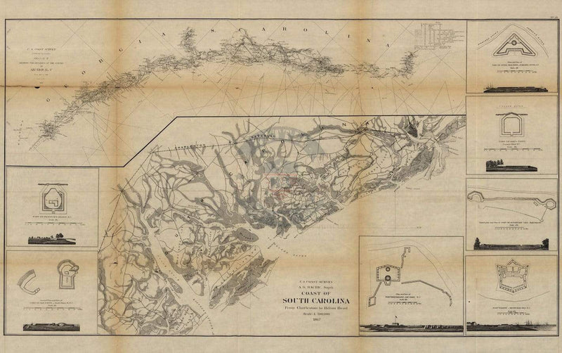 Battle Archives Map South Carolina