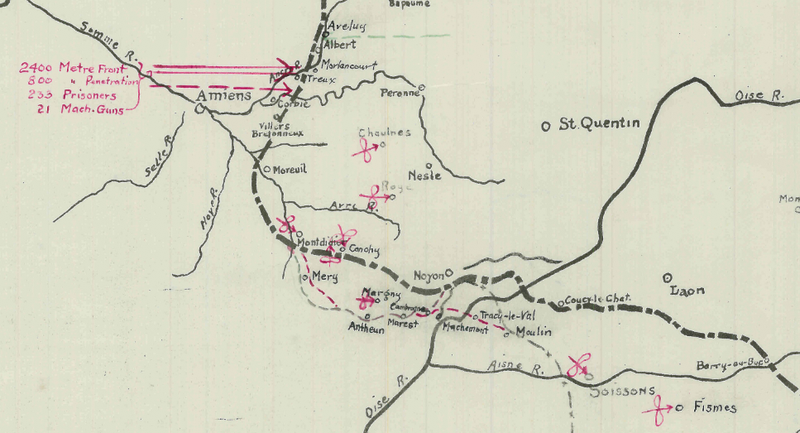 Battle Archives Map Spring Offensive 1918