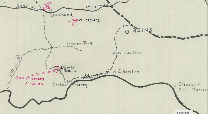Spring Offensive Strategic Map Spring Offensive (German) 1918 Battle Map