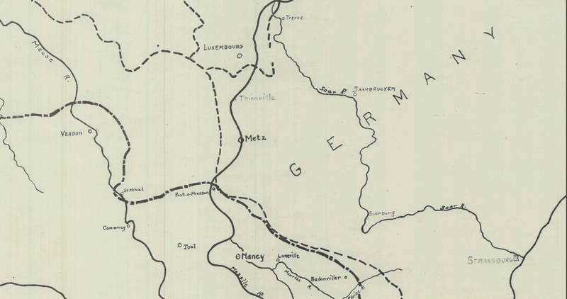 Spring Offensive Strategic Map Spring Offensive (German) 1918 Battle Map
