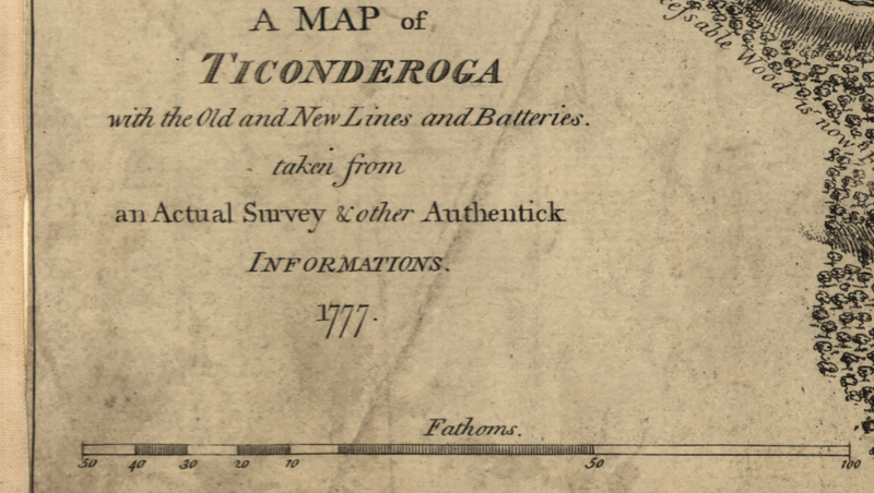 Battle Archives Map Ticonderoga, New York
