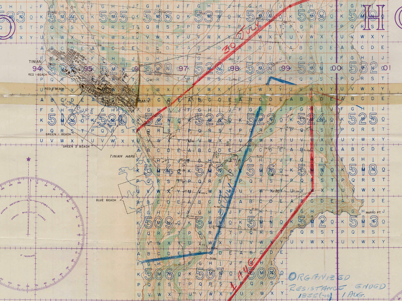 Battle Archives Map Tinian