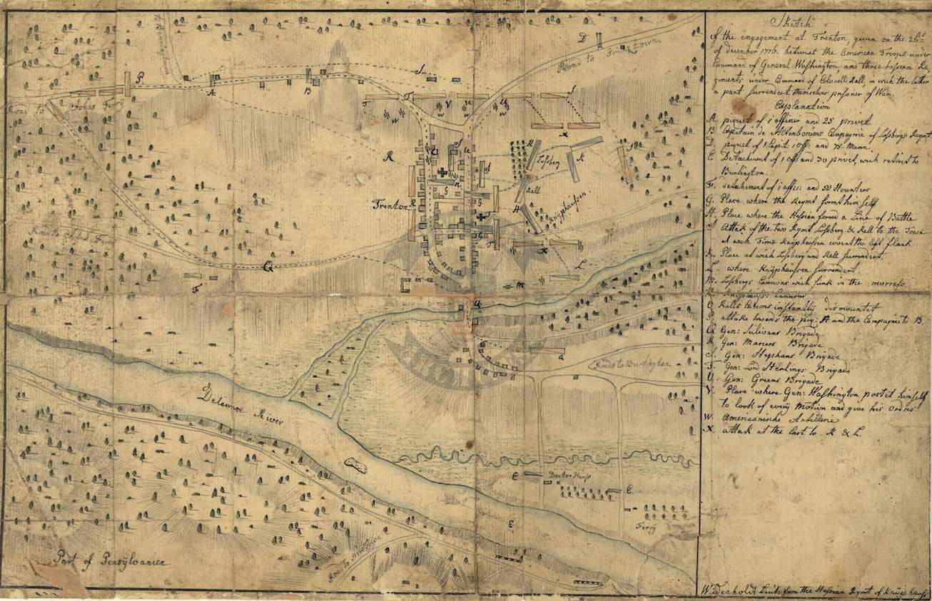 Battle Archives Map Trenton, New Jersey #2