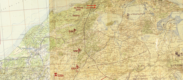 Battle Archives Map Tunisia Campaign (Afrika Korps)
