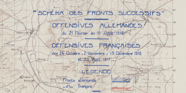 Battle Archives Map Verdun