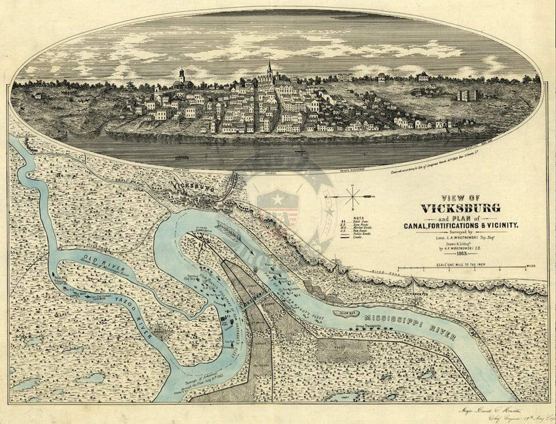 Battle Archives Map Vicksburg #2
