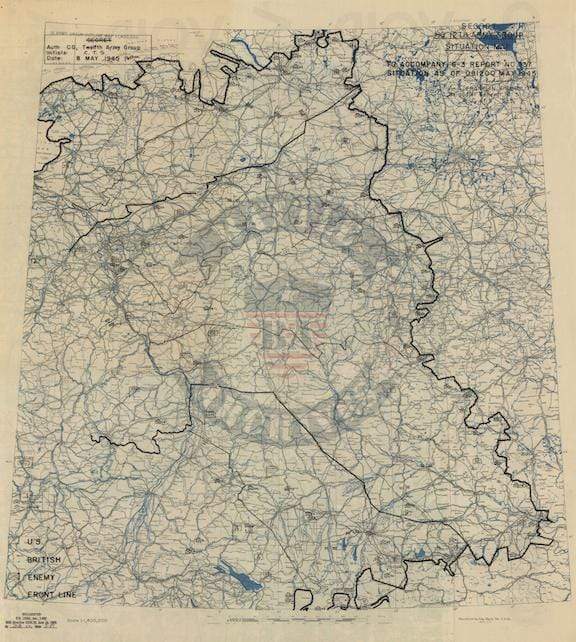 Battle Archives Map Victory in Europe Day #1