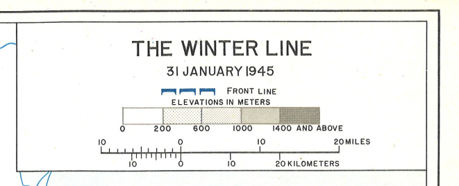 Winter Line, Italy 1945 Battle Map