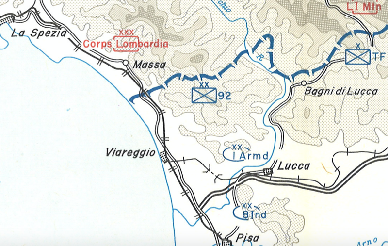 Winter Line, Italy 1945 Battle Map