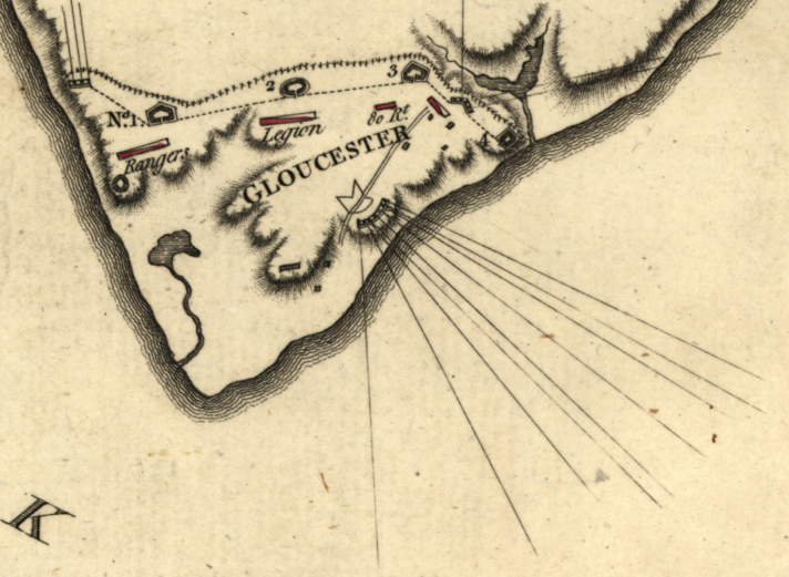 Battle Archives Map Yorktown, Virginia (1781) #2